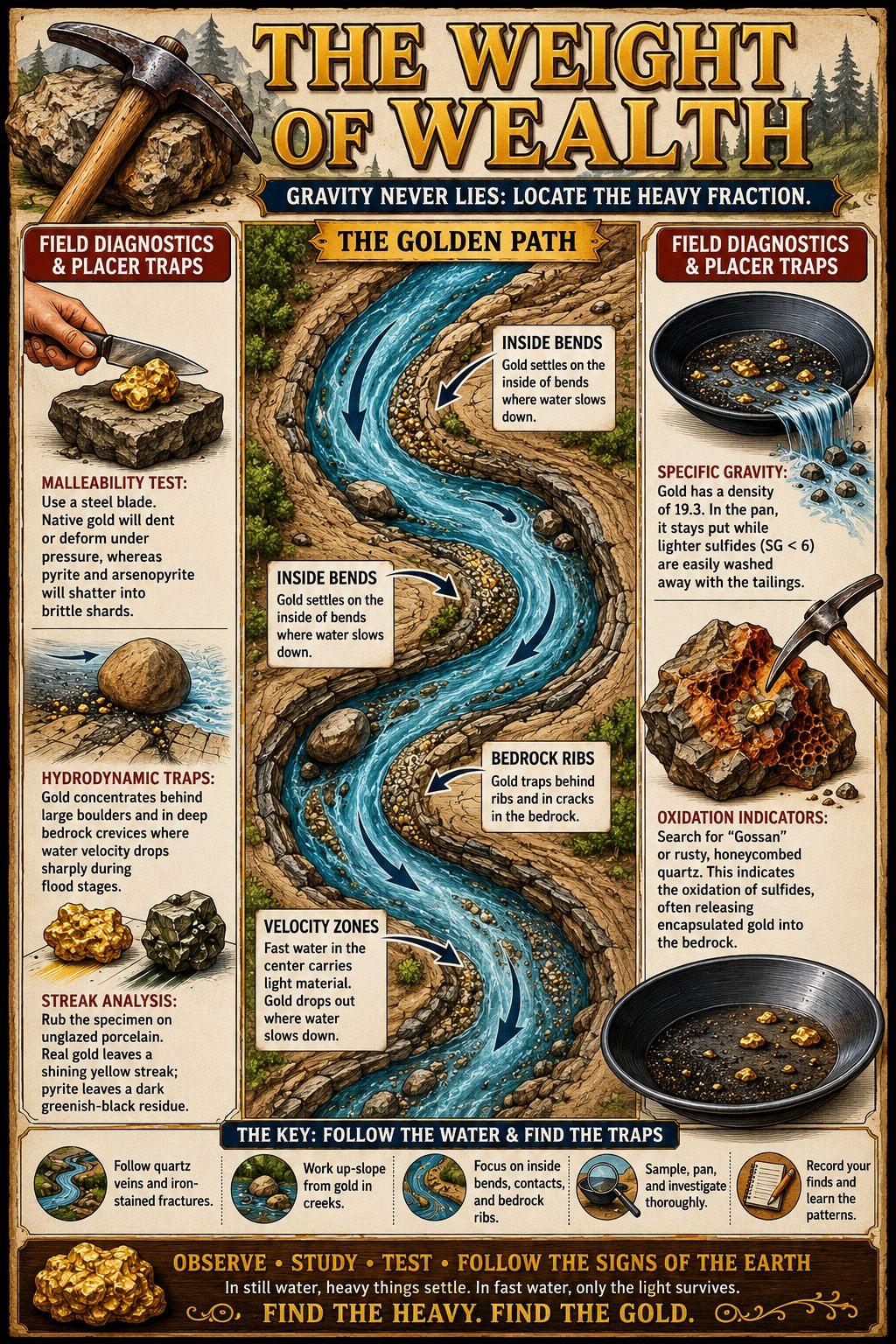 Black sand and heavies PFA field guide visual